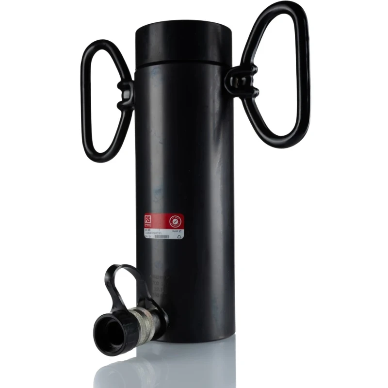 RS PRO Portable Hollow Plunger Hydraulic Cylinder Single Acting 22 Ton Capacity 150 mm Stroke 700 bar 235-8226