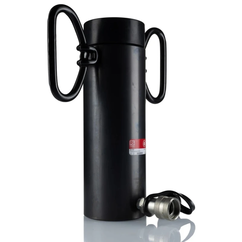 RS PRO Portable Hollow Plunger Hydraulic Cylinder Single Acting 22 Ton Capacity 150 mm Stroke 700 bar 235-8226