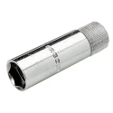 Facom 3/8 in Drive 16 mm 6 Point Square Socket Chrome Vanadium Steel 250mm Overall Length B.J16A2