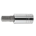 Facom Socket 1/4 in Drive 8 mm Bit Square Chrome Vanadium Steel 37mm Overall Length RT.8