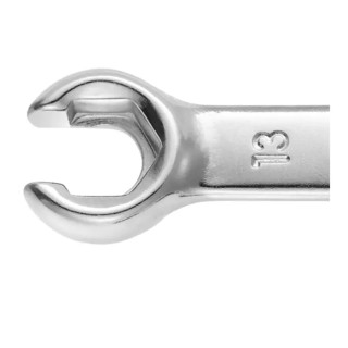 Facom Flare Nut Spanner Double Ended Metric Size 11 x 13 mm Chrome Vanadium Steel Chrome Finish 143mm Overall Length 43.11X13