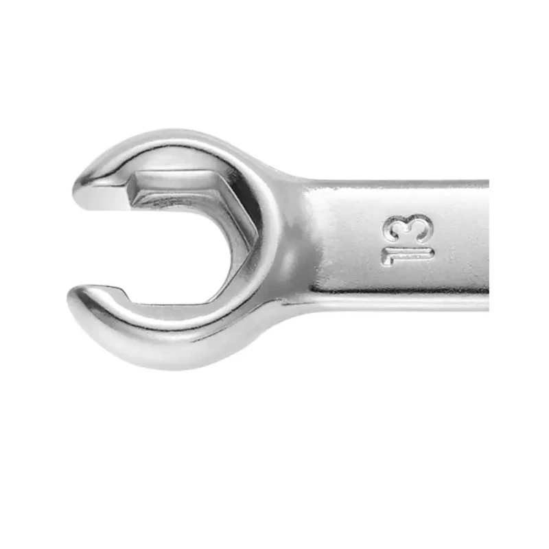 Facom Flare Nut Spanner Double Ended Metric Size 11 x 13 mm Chrome Vanadium Steel Chrome Finish 143mm Overall Length 43.11X13