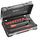 Facom 21-Piece 3/8 in 6 Point Extension & Socket Set AXS.SMJ1