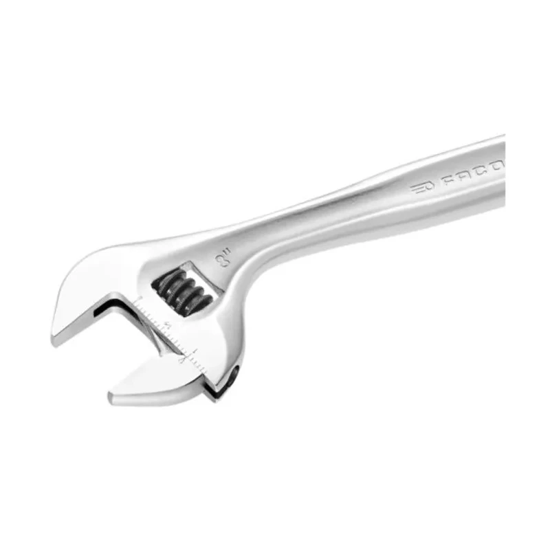 Facom Adjustable Spanner 33 mm Jaw Capacity 200 mm Overall Length Chrome Vanadium Steel Metal Handle 101.8