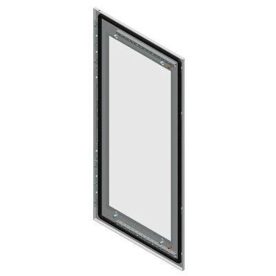 Schneider Electric NSYSFD Series Lockable Enclosure Door Securit Glass and Sheet Steel RAL 7035, Single Door NSYSFD128T