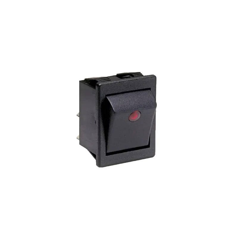 Bulgin On-Off Rocker Switch Panel 16A 250V AC 72V DC Panel Mount Black Actuator C1553PTNAB