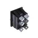Bulgin DPST On-Off-On (On)-Off-(On) Rocker Switch Panel 16A 250V AC 24V DC C1572ATAAA