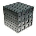 RS PRO Drawer Storage Unit 4 Plastic Transparent 208 mm x 208 mm x 222 mm 236-3612