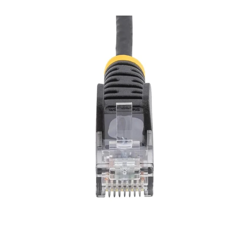 StarTech.com Cat6 Ethernet Cable 4 Core Stranded Copper, Black, 1 m, Unshielded Unscreened Snagless LSZH Jacket Cat6 