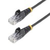 StarTech.com Ethernet Cable 4 Core, Black, 3 m Length, Unshielded Unscreened, Snagless RJ45 with Low Smoke Zero Halogen Cat6