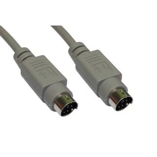 RS PRO PS/2 Cable Assembly Grey Polyvinyl Chloride Jacket 2 m 236-9120