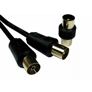 RS PRO 15 m 3C2V Coaxial Cable, Black, Terminated 236-9062