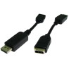 RS PRO Male DisplayPort to Female HDMI Polyvinyl Chloride DisplayPort Cable 150mm 236-9123