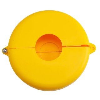 Brady Yellow 1-Lock Polypropylene Gate Valve Lockout with 9.53 mm Shackle Diameter GATE VALVE LOCKOUTS GVLO 10-13 YELLOW
