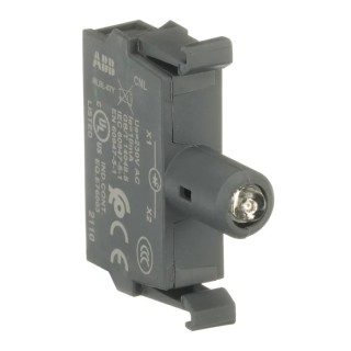 ABB MLBL Series LED Light Block 230V AC Yellow Illumination Screw Terminal 42x10x44mm 1SFA611621R1073 MLBL-07Y