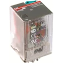 ABB CR Series Interface Relay DIN Rail Mount 24V DC Coil DPDT Contact Configuration 1SVR405621R1000 CR-U024DC2