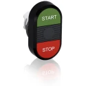 ABB MPD4 Series Green, Red Momentary Push Button Head 22.5 mm Cutout IP66, IP20 MPD4