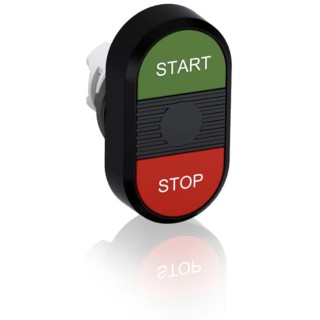ABB MPD4 Series Green, Red Momentary Push Button Head 22.5 mm Cutout IP66, IP20 MPD4