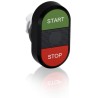 ABB MPD4 Series Green, Red Momentary Push Button Head 22.5 mm Cutout IP66, IP20 MPD4