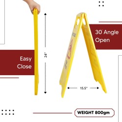 Buy Robustt PP Material Cleaning In Progress Sign Board 62X30cm