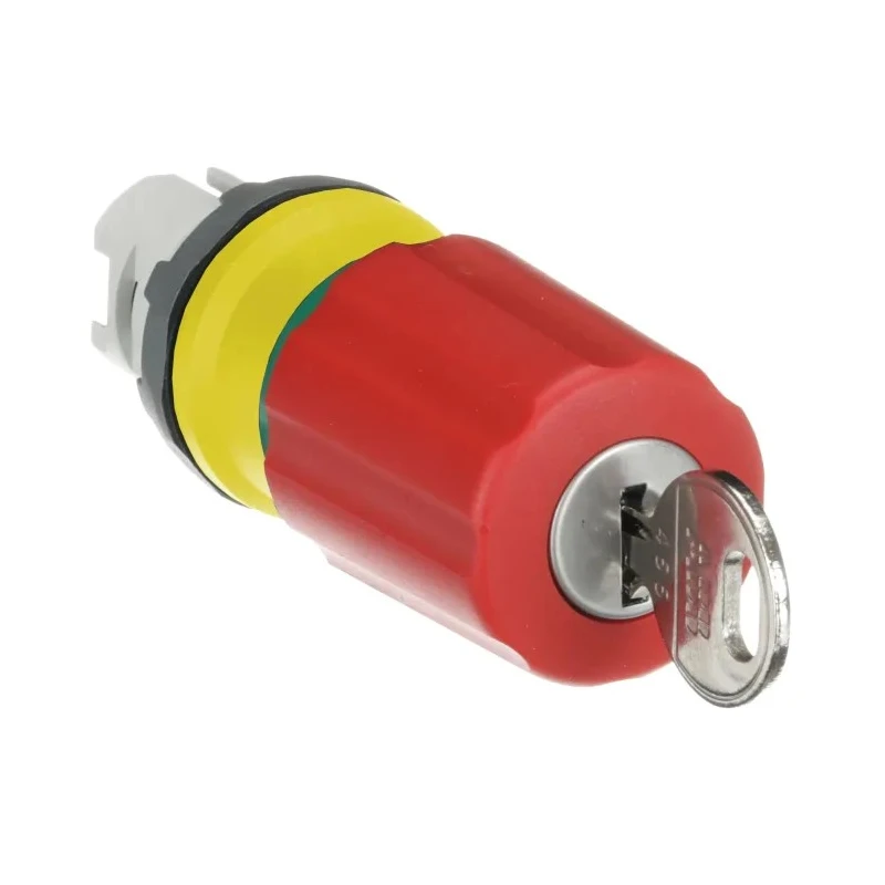 ABB Emergency Stop Push Button Head Red Plastic Mushroom Key Release 30mm Diameter 22.5mm Cutout 1SFA611522R1301