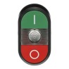 ABB MPD2 Series Green, Red Momentary Push Button Head 22.5 mm Cutout Diameter IP66