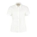 Kustom Kit White Polyester, Cotton Women Long Sleeve Work Shirt Size 102 cm KK701