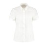 Kustom Kit White Polyester, Cotton Women Long Sleeve Work Shirt Size 102 cm KK701