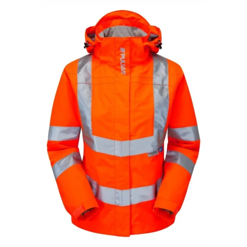 PULSAR Evolution Orange Women's Hi Vis Softshell Jacket Size 14 PR705-14