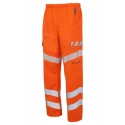 PULSAR Men's Hi Vis Trouser Orange Waist 36 to 38 in Elasticated Waist EVO251
