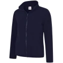 Uneek Women's Navy 100% Polyester Full Zip Fleece Jacket Size L UC608