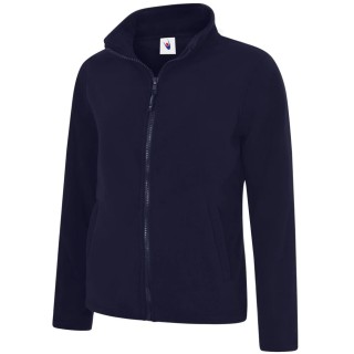 Uneek Navy 100% Polyester Women's Full Zip Fleece Jacket XL 38 to 40 in UC608