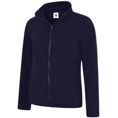 Uneek Navy 100% Polyester Women's Full Zip Fleece Jacket XL 38 to 40 in UC608