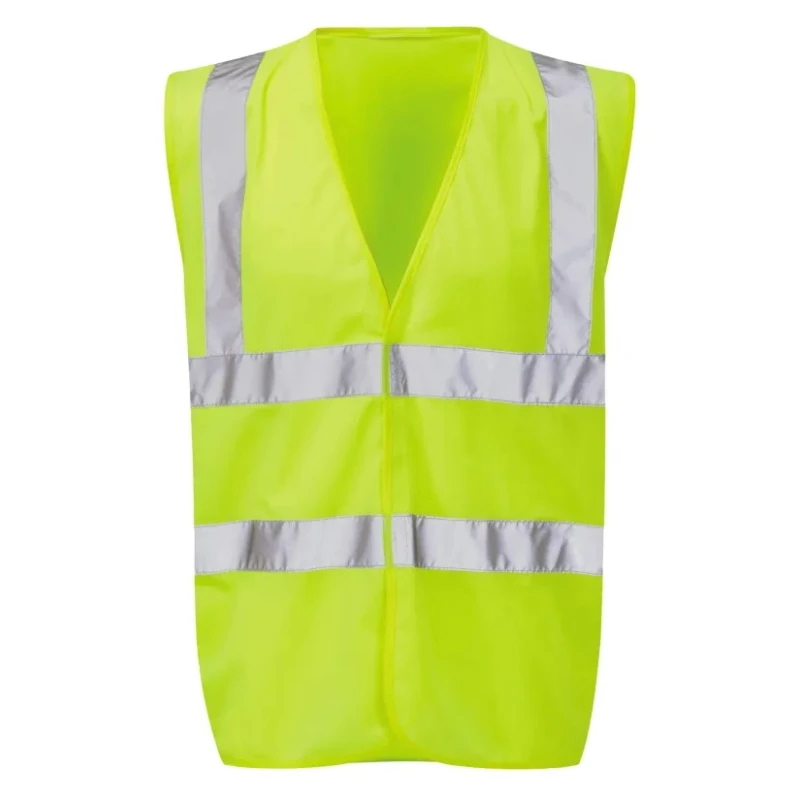 Orbit International Yellow Hook & Loop Hi Vis Vest Polyester Unisex, Size M HVW03-Y-M