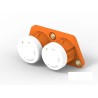 TE Connectivity IPT-HD EV Connector Male/Female 300A 1000V Crimp Termination Orange Panel Mount IP69, IP6K9K, IP67 2371017-1