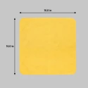 Rubbermaid Commercial Products HYGEN MF R-40 Yellow Microfibre Cloths for Wet/Dry, Dry Use, Case of 24 Per Pack 1820584