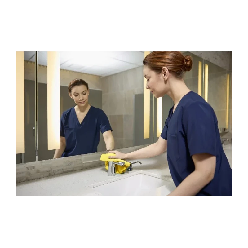 Rubbermaid Commercial Products HYGEN MF R-40 Yellow Microfibre Cloths for Wet/Dry, Dry Use, Case of 24 Per Pack 1820584