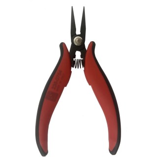RS PRO Long Nose Plier Serrated Carbon Steel, Insulated Handle, 154mm Length, 25mm Jaw, Chrome Finish 238-0754