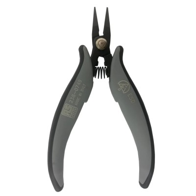 RS PRO Long Nose Plier Smooth, 146mm Overall Length, 19mm Jaw, Carbon Steel, ESD Safe, Model 238-0749