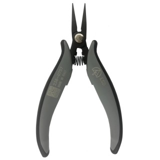 RS PRO Carbon Steel Insulated Handle Needle Nose Plier Smooth Jaw 25mm, 154mm Overall Length, ESD Safe 238-0757