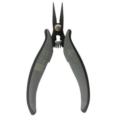 RS PRO Carbon Steel Insulated Handle Needle Nose Plier Smooth Jaw 25mm, 154mm Overall Length, ESD Safe 238-0757