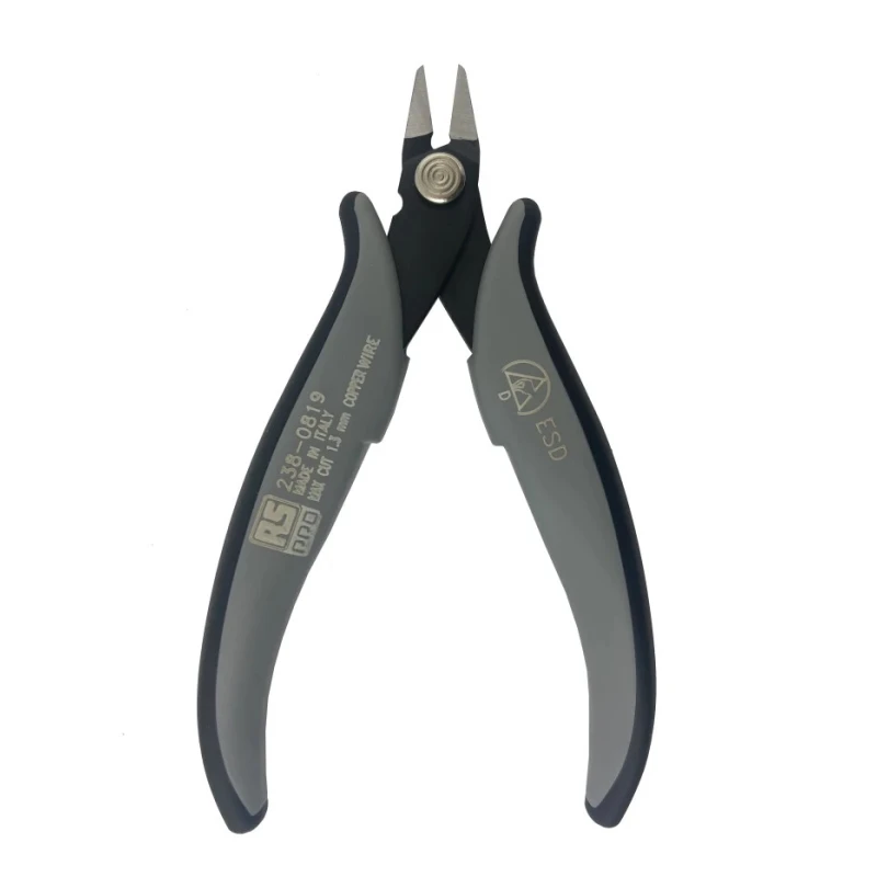 RS PRO ESD Safe Flush Side Cutter Carbon Steel Jaw 138mm Length 5 kg Cutting Force 238-0819
