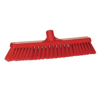 Vikan Red Push Broom with Polypropylene Bristles for Dry Areas Model 31784