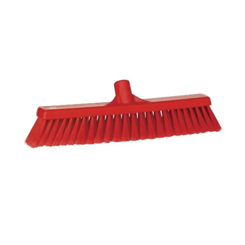 Vikan Red Push Broom with Polypropylene Bristles for Dry Areas Model 31784