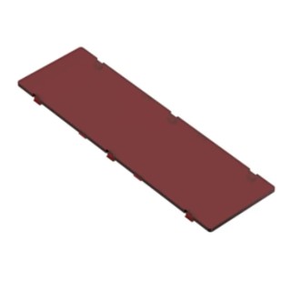 RS PRO ABS Filter for Use with 238-3979 Red Transparent Plastic 4.9 mm Height x 137.5 mm Length x 41.15 mm Width 238-3986