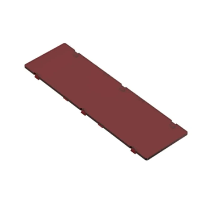 RS PRO ABS Filter for Use with 238-3979 Red Transparent Plastic 4.9 mm Height x 137.5 mm Length x 41.15 mm Width 238-3986