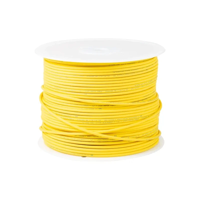 Telegartner Shielded Screened Cat7 Ethernet Cable 305 m Yellow Low Smoke Zero Halogen 