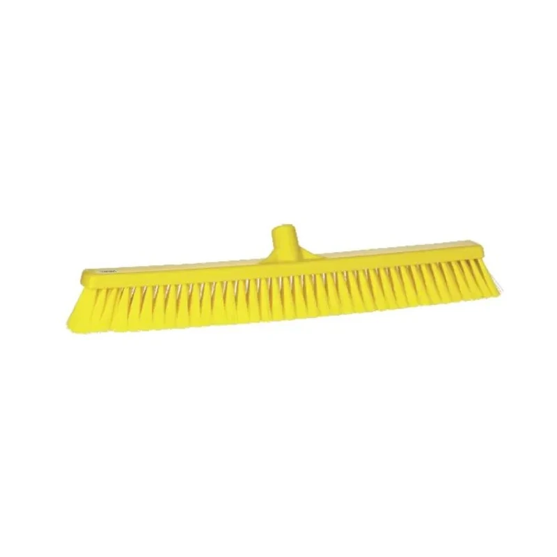 Vikan Broom Yellow with Polypropylene Bristles Soft Bristle 610 x 65 mm 31996