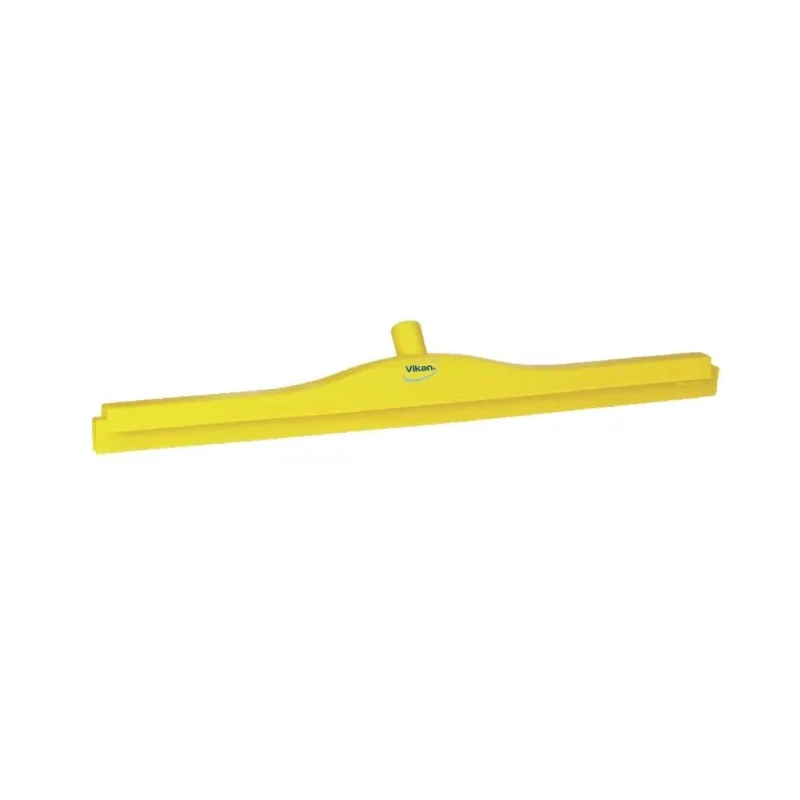 Vikan Yellow Squeegee for Food Preparation Surface, Polypropylene TPE Rubber Blade, 110 mm x 80 mm x 700 mm 77156