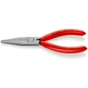 Knipex 1-Piece Flat Nose Plier Long, 140mm Overall Length, 42mm Jaw, Plastic Coated Handle 30 11 140